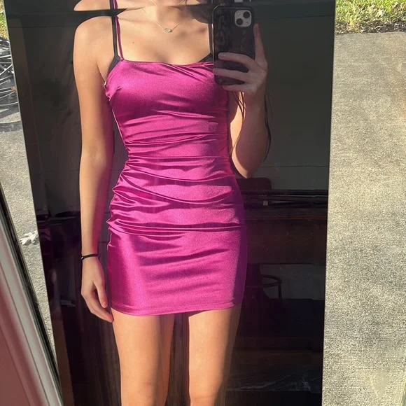 windsor pink hoco dress windsor pink hoco dress